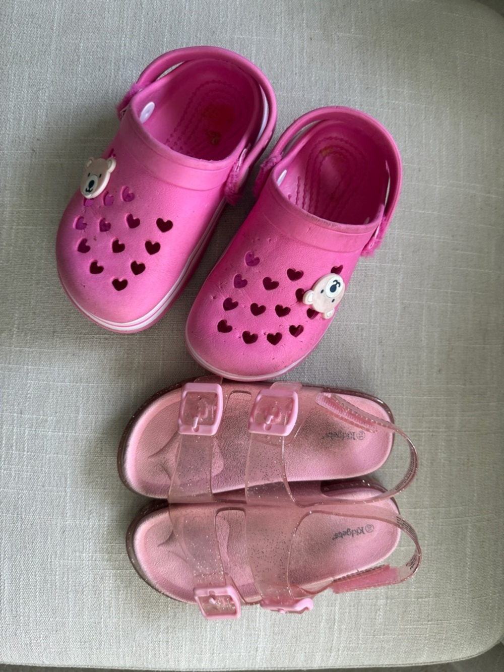 Kidgets Kids Pink Clog and Sandal Set Comfortable Summer Shoes Toddler Girls 10T - Picture 8 of 8